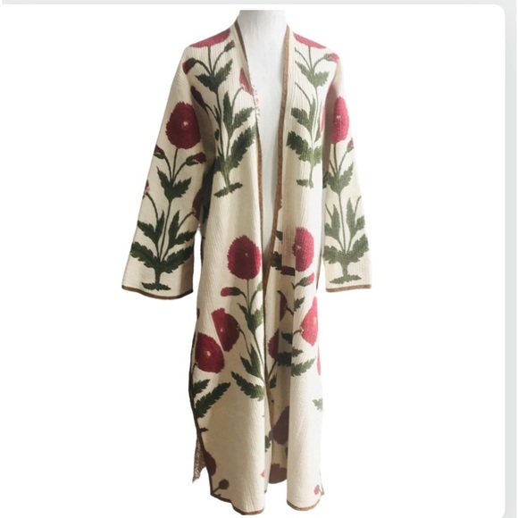 Brigitte Singh’s Jackets & Blazers - Brigitte Singh’s Signature Design Block is Printed on a Long Coat Size S/M